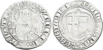 Weisspfennig o Jahr 1394 Trier-erzbistum Werner von Falke..., Verzenden