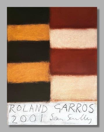 Sean Scully - Originalplakat - Roland Garros 2001