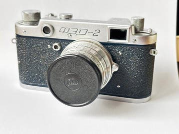 FED -2 blue + 2,8/5cm | Meetzoeker camera, Nieuw