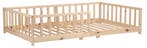 Kukka 120 x 190/200 cm Naturel Houten Vloerbed, Kinderen en Baby's, Kinderkamer | Complete kinderkamers, Verzenden, Nieuw
