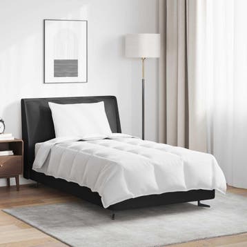 vidaXL 2-in-1 Dekbed met kussen 2 pcs Wit Donsveertjes, Verzenden, Nieuw, Wit