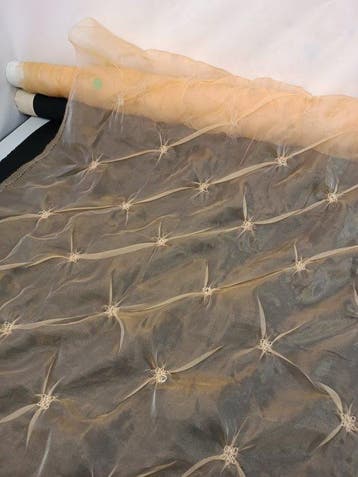 Meubelstof - 600 cm - 140 cm - Organza 3D-effect