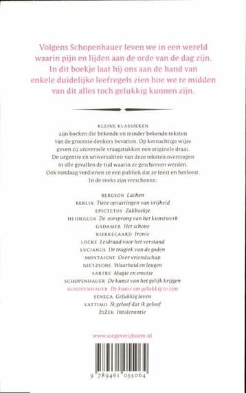 De kunst om gelukkig te zijn / Kleine klassieken, Boeken, Verzenden, Gelezen, Arthur Schopenhauer