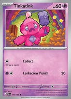 Tinkatink 100/193 reverse holo Paldea evolved, Ophalen of Verzenden, Nieuw, Losse kaart, Foil