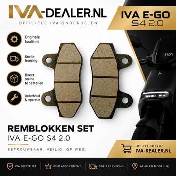Remblokken set IVA E-GO S4 2.0 | IVA-Dealer.nl, Verzenden, Nieuw, Overige merken