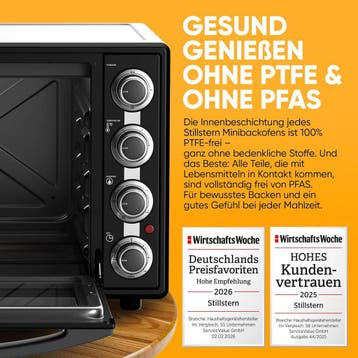 Vrijstaande oven - Hetelucht oven - 25 Liter - 1500W - Zwart, Verzenden, Zo goed als nieuw