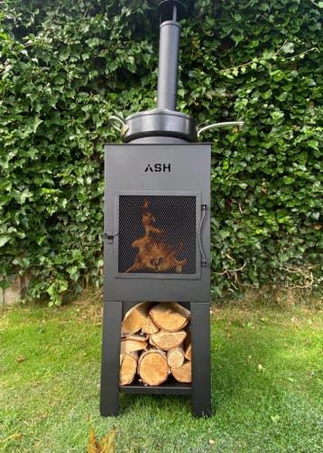 ASH® – Stoke – Tuinhaard Met BBQ - Vuurkorf - Barbeque, Tuin en Terras, Ophalen of Verzenden, Nieuw, Houtskool, ASH Grill & Heat