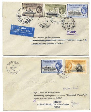 Falklandeilanden - onderhorigheden 1959/1960 - Lot van 2, Gestempeld