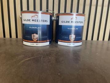 Veiling - 2x Gilde Meesters Vloerlak Blank Mat, Nieuw