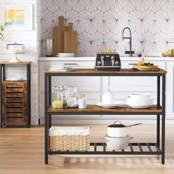 Keukenwerktafel 120×60 cm – 3 Lagen & Stalen Frame, Verzenden, Nieuw