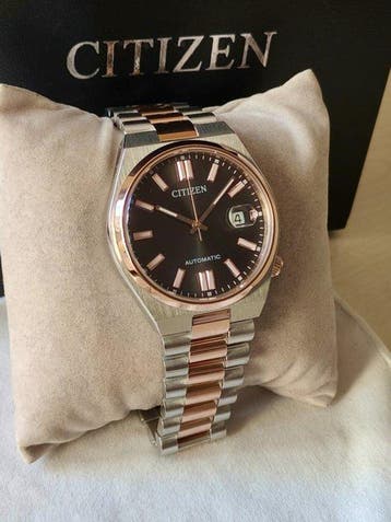 Citizen - Automatic Tsuyosa Two-Tone Black and Gold - Zonder, Nieuw