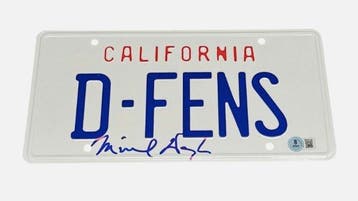Falling Down - Michael Douglas - Signed License Plate -, Nieuw