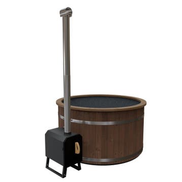 Welltub - Hottub Exclusive 1800 Thermowood met externe, Tuin en Terras, Verzenden, Nieuw