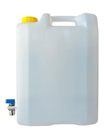 Waterkan Met Metalen Kraan 10 Liter - Water Container - Cara, Ophalen of Verzenden
