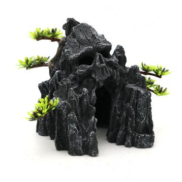 Grot met rots 14 cm / Aquariumdecoratie As-120 (Hardscaping), Dieren en Toebehoren, Vissen | Aquaria en Toebehoren, Verzenden