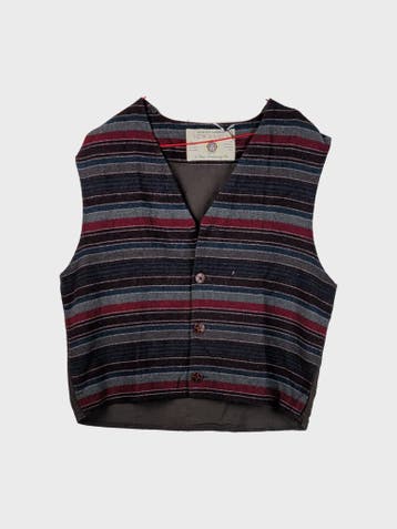 NEW BASICS Spijkervest Heren maat M Grijs Vintage, NEW BASICS, Maat 48/50 (M), Ophalen of Verzenden, Zo goed als nieuw