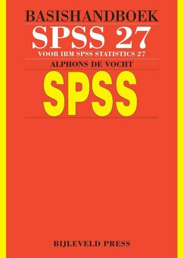 9789055482771 Basishandboek SPSS 27 | Tweedehands, Verzenden, Zo goed als nieuw, Alphons de Vocht