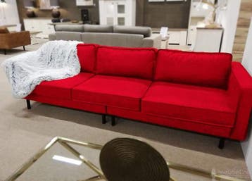 Bankstel Westervoort - rechte banken - Rood, Nieuw, Stof