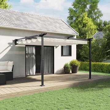 vidaXL Paviljoen 300 x 300 x 200 cm Crèmekleurig Polyester, Verzenden, Nieuw