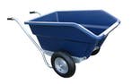 Tweewielige KANTELBARE kruiwagen 255 ltr. BLAUW, Ophalen of Verzenden, Nieuw