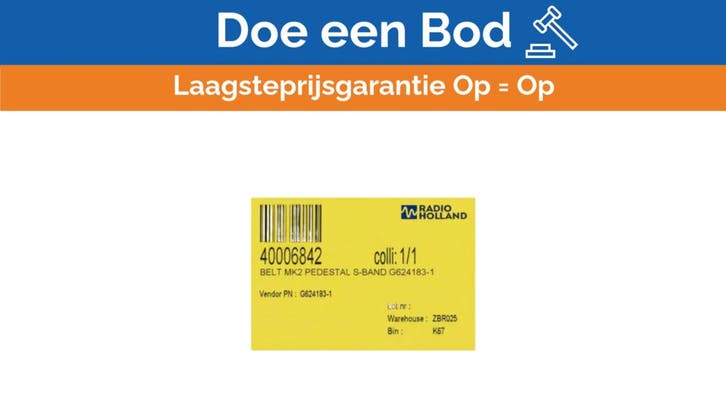 Bieden: Gates MK2 Pedestal S-Band Belt - G624183-1, Watersport en Boten, Navigatiemiddelen en Scheepselektronica, Radar, Nieuw