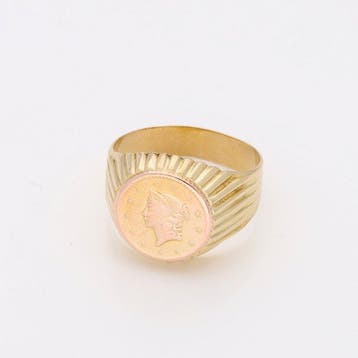 Ring - 18 karaat Geel goud, Nieuw