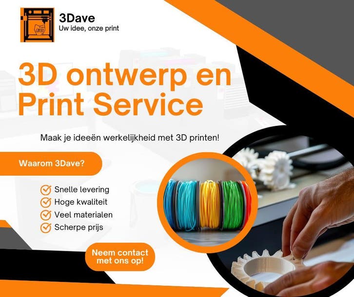 3D print service - 3Dave, Diensten en Vakmensen, Overige Diensten