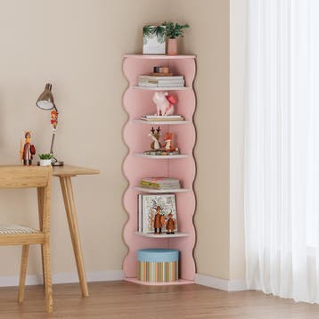 Kinderschoenenrek Vestnes 108x27x27 cm roze en wit [en.casa], Verzenden, Nieuw