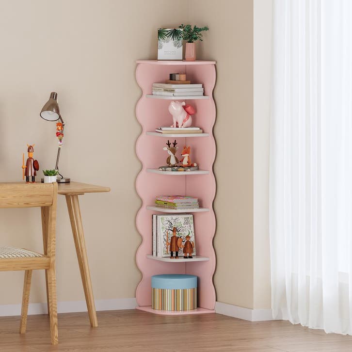 Kinderschoenenrek Vestnes 108x27x27 cm roze en wit [en.casa], Kinderen en Baby's, Kinderkamer | Overige Meubels, Verzenden