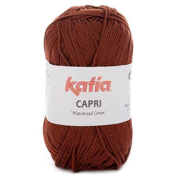 Katia Capri - 82162 koperbruin - Katoen Garen, Hobby en Vrije tijd, Breien en Haken, Ophalen of Verzenden, Nieuw