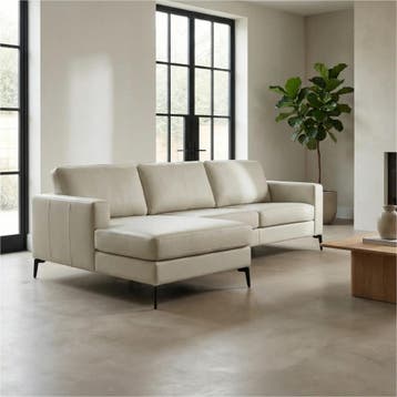 Elementenbank Match - longchair arm links + 2,5 zits arm, Huis en Inrichting, Banken | Bankstellen, 250 tot 300 cm, Hoekbank, Nieuw