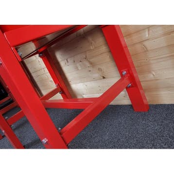 Werkbank 150 cm met hardhouten blad en opzetrand, Ophalen of Verzenden, Nieuw