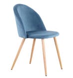 Set 2/4/6 Fluwelen Eetkamerstoelen – Scandinavisch Design, Huis en Inrichting, Verzenden, Nieuw