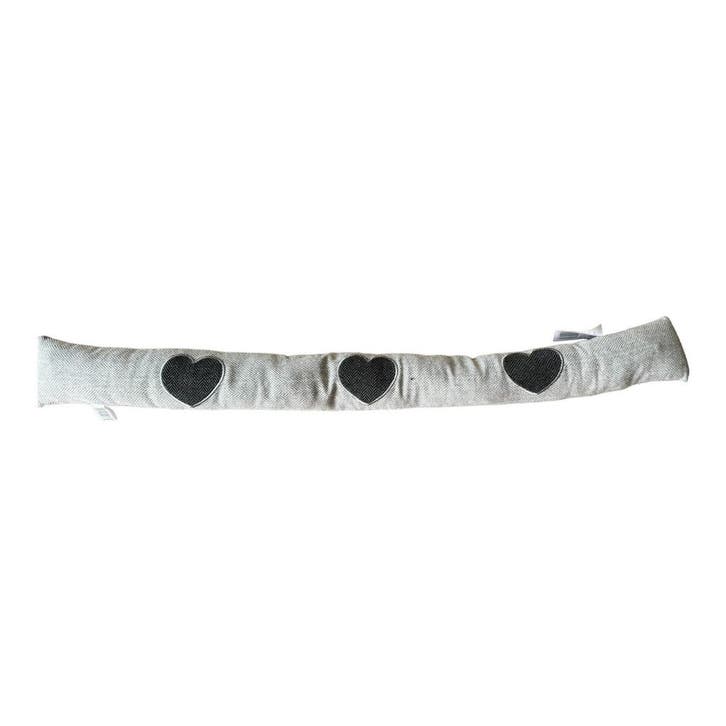 Tochtrol - Grijs Hartjes - Katoen - 90 x 10 cm - Tochthond -, Doe-het-zelf en Verbouw, Isolatie en Afdichting, Nieuw, Verzenden