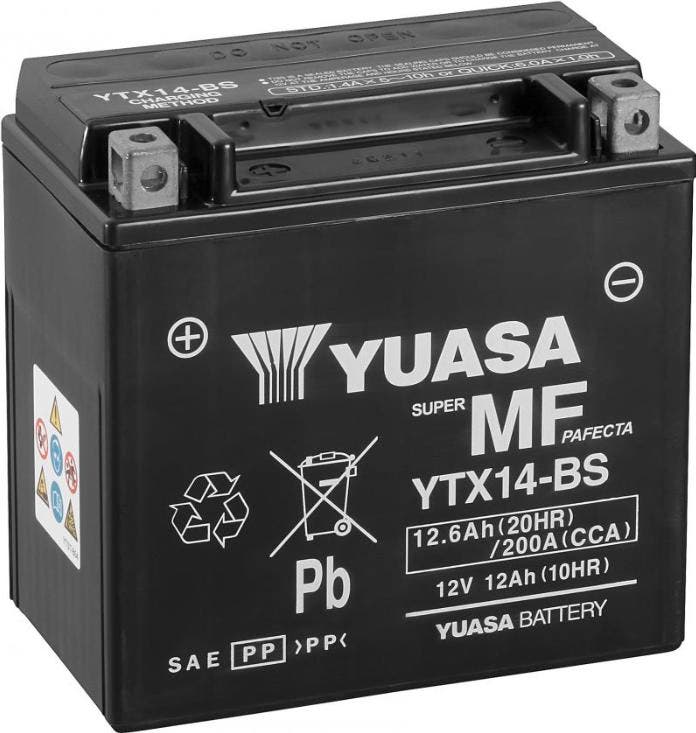 Accu YUASA YTX14-BS, Motoren, Onderdelen | Overige, Ophalen of Verzenden