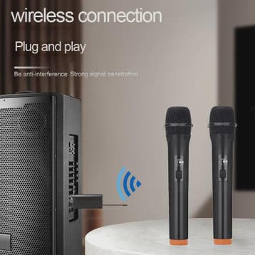 Draadloze Microfoon Set 2.4G - 2 Kanaals Handheld Microfoons, Verzenden, Nieuw