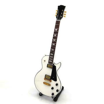 Miniatuur replica Gibson Les Paul gitaar Thommy Thayer KISS, Ophalen of Verzenden, Nieuw, Pop, Beeldje of Miniatuur