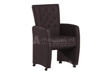 Eetkamerstoel Carina - eetkamerstoelen - Bruin, Huis en Inrichting, Stoelen, Nieuw, Bruin, Stof