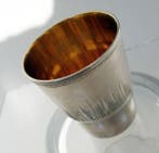 High-Quality Gilt Silver Vodka Cup - Russia