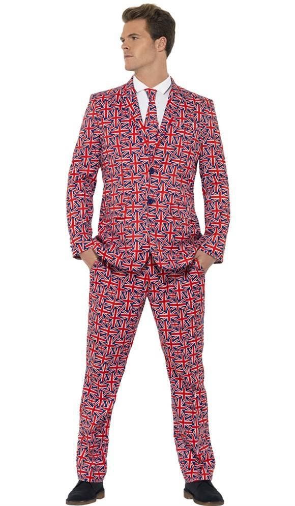 Engelse vlag kostuum man, Kleding | Heren, Carnavalskleding en Feestkleding, Nieuw, Ophalen of Verzenden