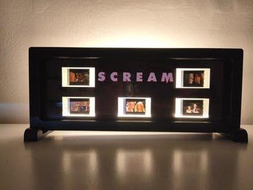 LightBoxFrame kader met 5 achterbelichte 35 mm filmcellen, Nieuw