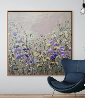 Irina Morisch - summer splash -square abstract floral