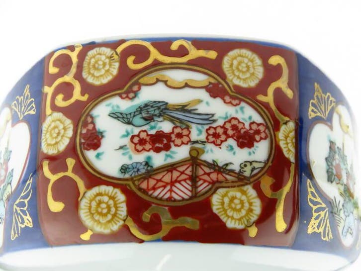 Schaal Gold Imari - acht kantig, Huis en Inrichting, Keuken | Servies, Gebruikt, Verzenden