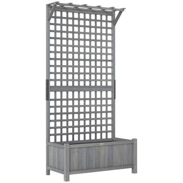Hoogbed Met Trellis En Dak, Plantenbak, Bloembed, Weerbesten, Verzenden