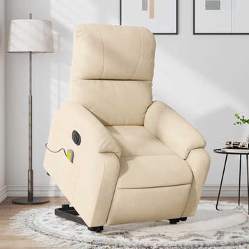 vidaXL Sta-op-massagestoel elektrisch microvezelstof, Verzenden, Nieuw