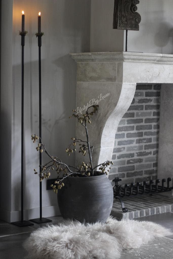 Aura Peeperkorn grijze Chinese kruik - maat XXL, Huis en Inrichting, Woonaccessoires | Vazen, Nieuw, Ophalen of Verzenden