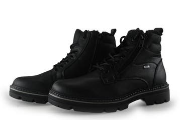 S.oliver Veterboots in maat 41 Zwart, Verzenden, Zwart, Boots, Zo goed als nieuw