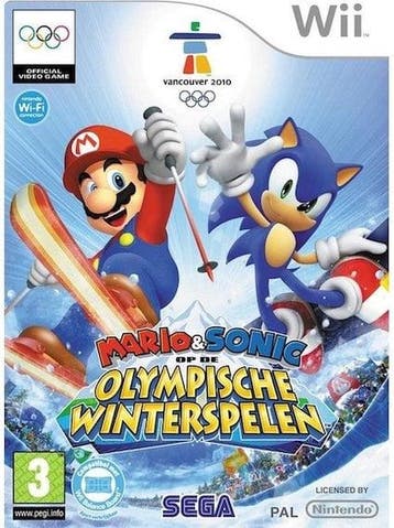 Mario & Sonic op de Olympische Winterspelen (Wii Games), Ophalen of Verzenden, Zo goed als nieuw
