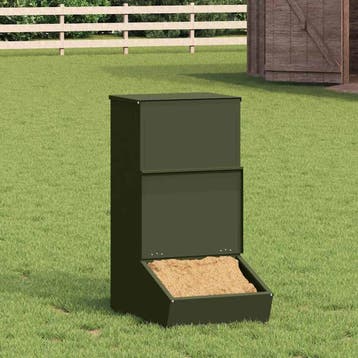 vidaXL Varkensvoeder Olijf Groen 55 x 38 x 76 cm 20 kg, Dieren en Toebehoren, Verzenden, Nieuw