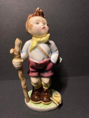 Goldscheider - Karl Sailer - Figuur - Botaniker ( Wanderstab